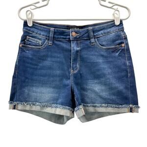 Judy Blue Cuffed Denim Jean Shorts Med